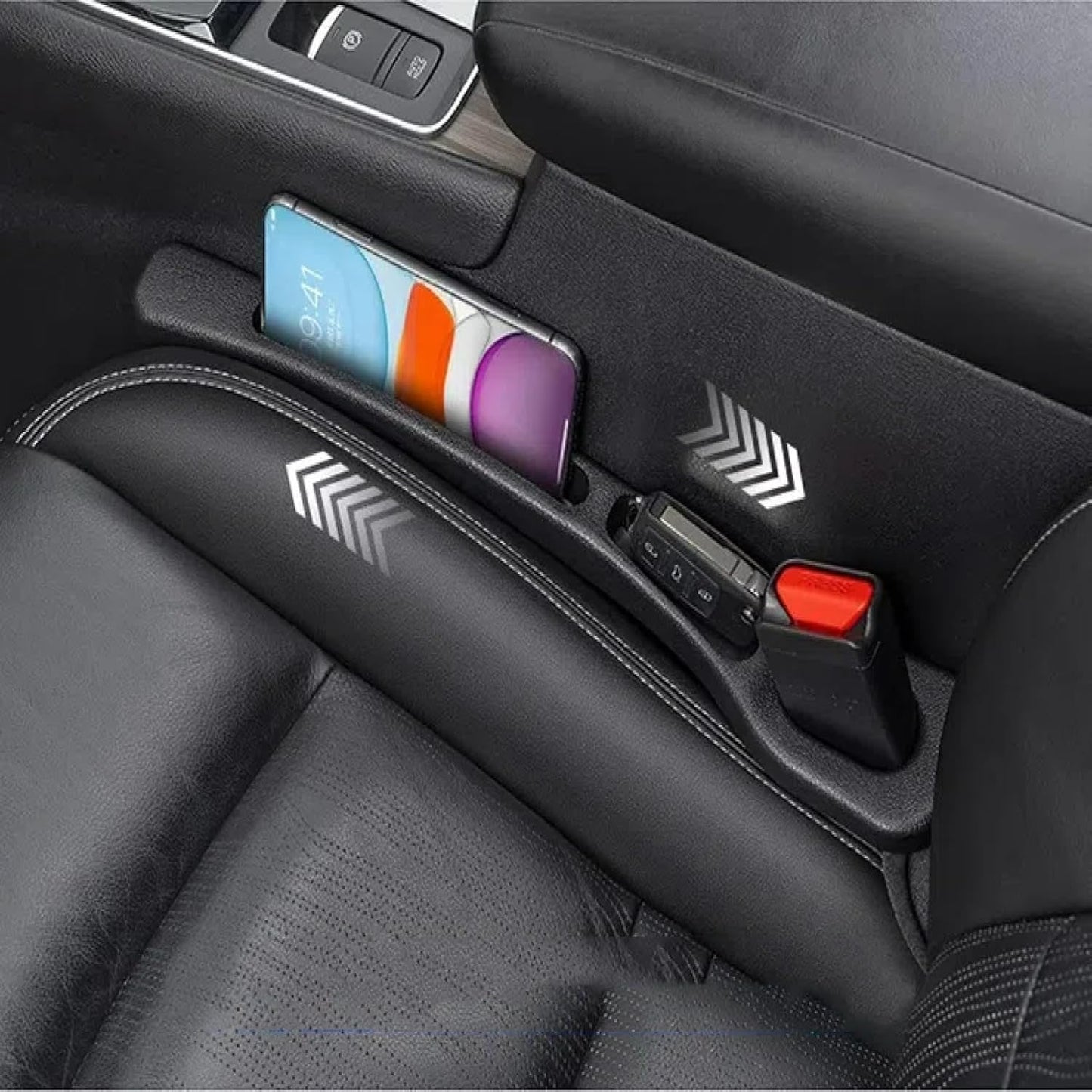 📢50% Rabatt 🚗Stop Losing Your Phone Between Car Seats💺🌟Universal Seat-Gap Filler • Double-Slot Organizer🌟