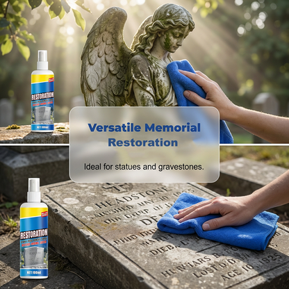 60% off⏰BUY 2 GET 1 FREE!🎁Headstone Cleaning & Restoration Spray – Remove Stains Instantly