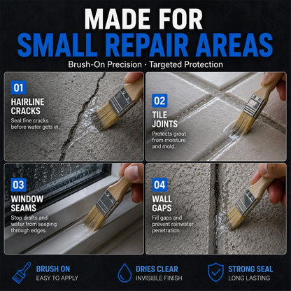 💧50% OFF | Clear Multi‑Surface Waterproof Repair Sealant – Invisible Leak‑Sealing Coating, Brush‑On For Roofs, Tiles & Outdoor Walls!