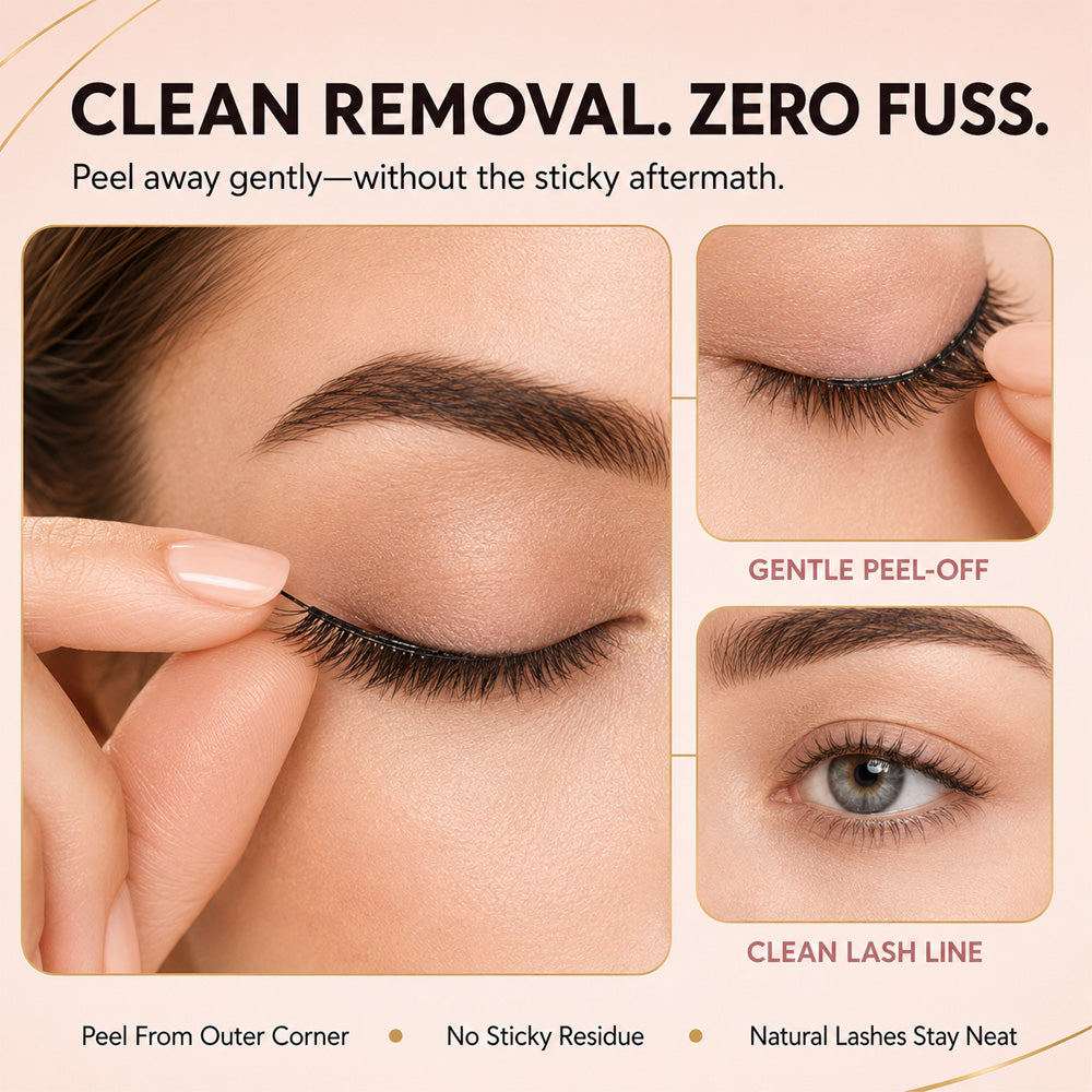 🥳2026 HOT SALE🥳💞50K+ SOLD!👁️✨ 50% OFF! Reusable Self‑Adhesive False Eyelashes – No glue needed, just press & go. Natural curl, reusable & easy to remove. A beauty game‑changer! 💕🌸