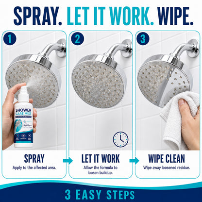 🔥 50% OFF! 🚿 Shower Limescale Remover Spray | Dissolves Water Stains, Mineral Buildup & Restores Shine ✨