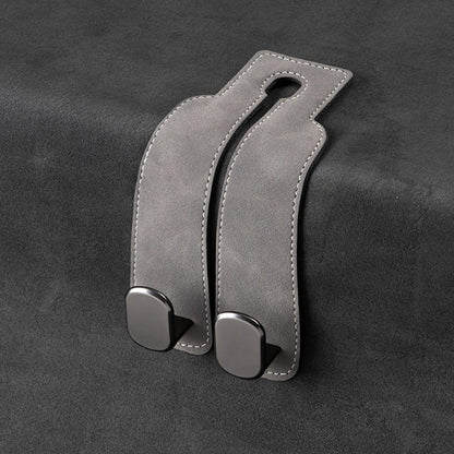 📢50% OFF🚗 Eptchn Car Headrest Hooks 👜| Universal, Heavy-Duty, Leather Wrapped, 2-Pack
