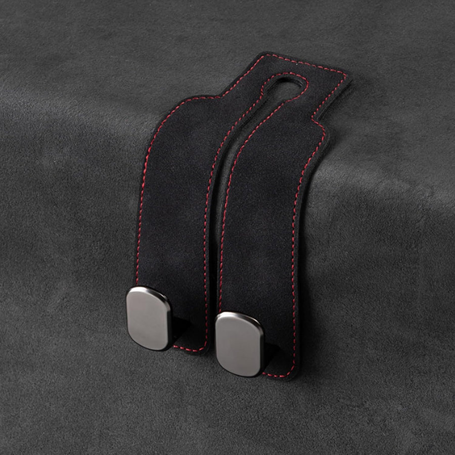 📢50% OFF🚗 Eptchn Car Headrest Hooks 👜| Universal, Heavy-Duty, Leather Wrapped, 2-Pack