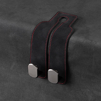 📢50% OFF🚗 Eptchn Car Headrest Hooks 👜| Universal, Heavy-Duty, Leather Wrapped, 2-Pack