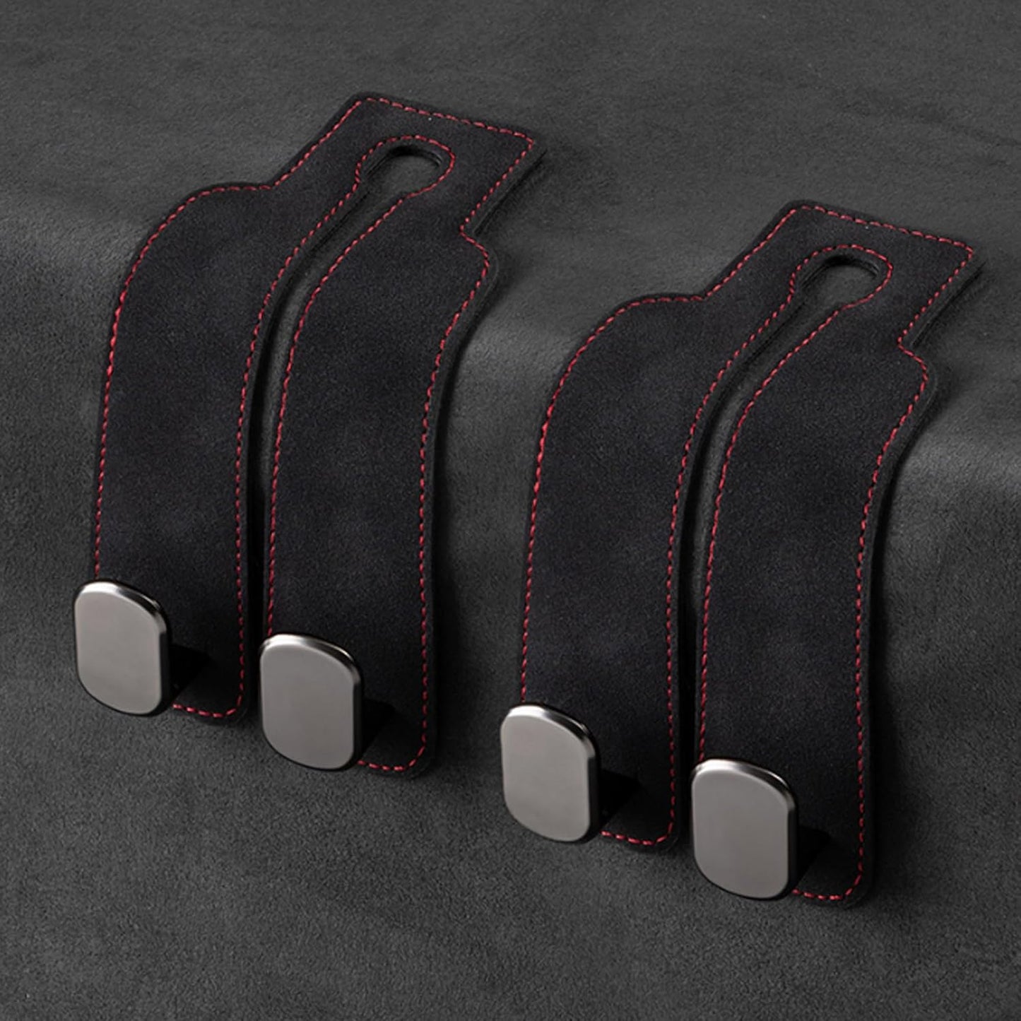 📢50% OFF🚗 Eptchn Car Headrest Hooks 👜| Universal, Heavy-Duty, Leather Wrapped, 2-Pack