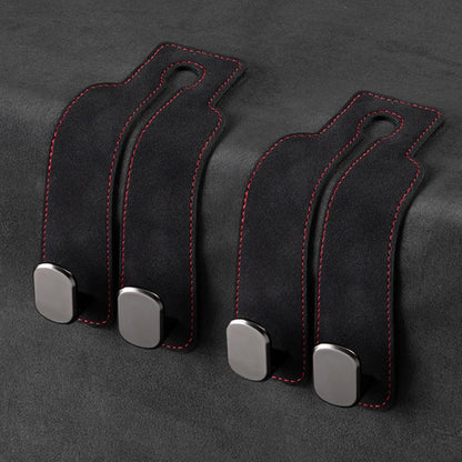 📢50% OFF🚗 Eptchn Car Headrest Hooks 👜| Universal, Heavy-Duty, Leather Wrapped, 2-Pack