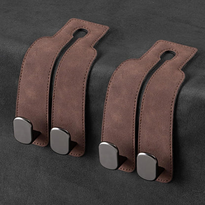 📢50% OFF🚗 Eptchn Car Headrest Hooks 👜| Universal, Heavy-Duty, Leather Wrapped, 2-Pack