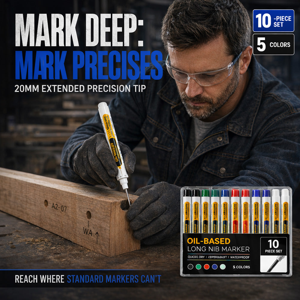 ⏳🔥LIMITED-TIME 50% OFF! ⏰Precision Tip Quick-Dry Oil-Based Marker Pen upsell