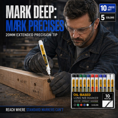 ⏳🔥LIMITED-TIME 50% OFF! ⏰Precision Tip Quick-Dry Oil-Based Marker Pen upsell