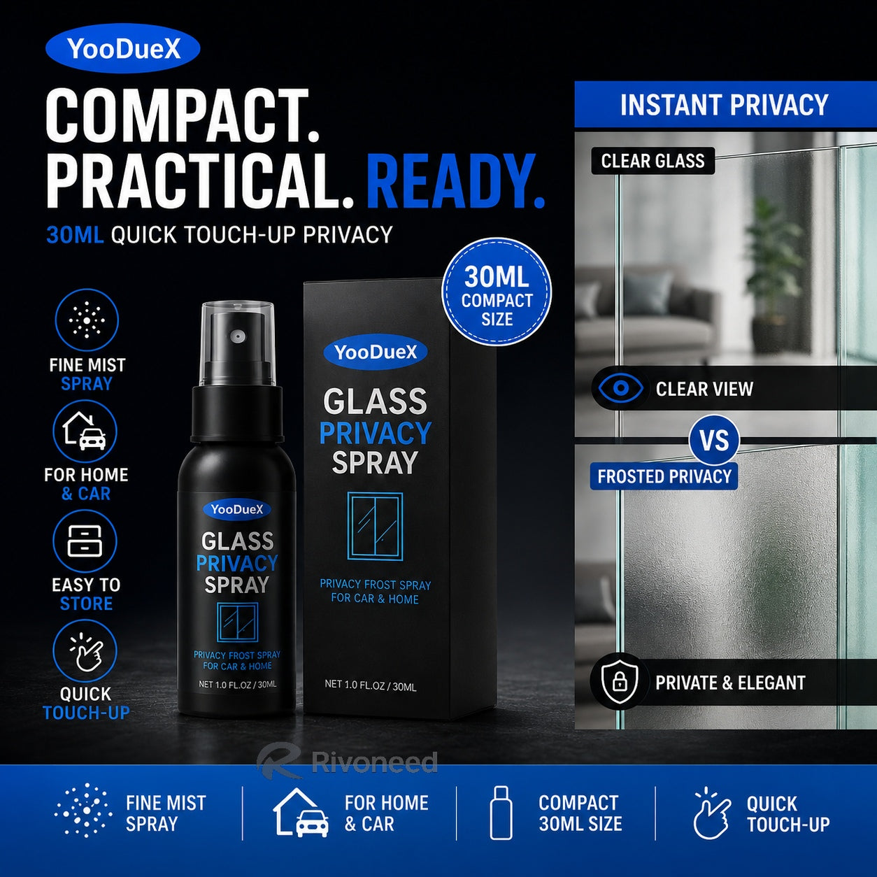 🪟 50% OFF Reflective Window Spray | One-Way Mirror Privacy Shield for Home & Car