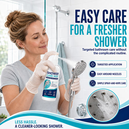 🔥 50% OFF! 🚿 Shower Limescale Remover Spray | Dissolves Water Stains, Mineral Buildup & Restores Shine ✨