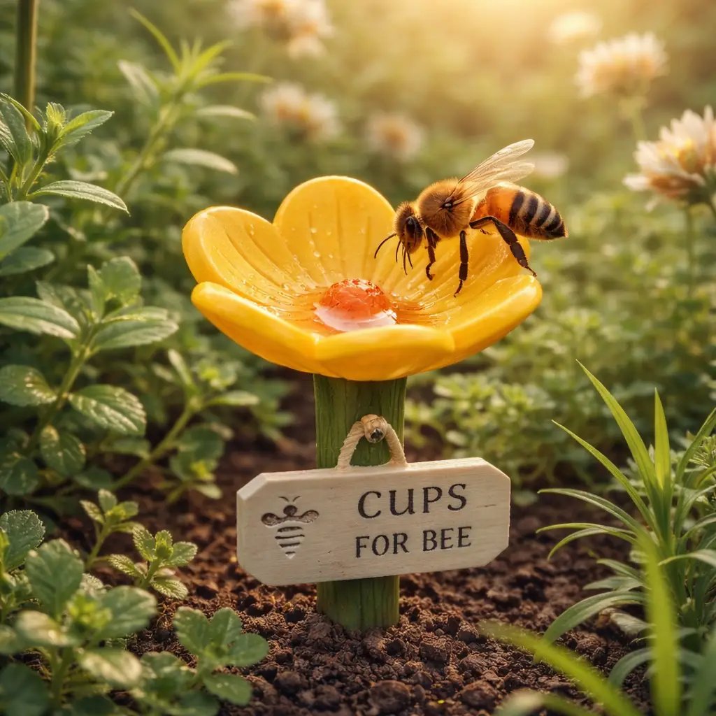 ⏳Limited-time 50% off🐝Flower-Shaped Bee Watering Station💧