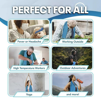 🎁Last Day Buy 1 Get 1 Free 🔥BQODQO® Cold Sweat Towel You Can Use Anywhere, Anytime! Reusable Soft Absorbent Cooling Portable