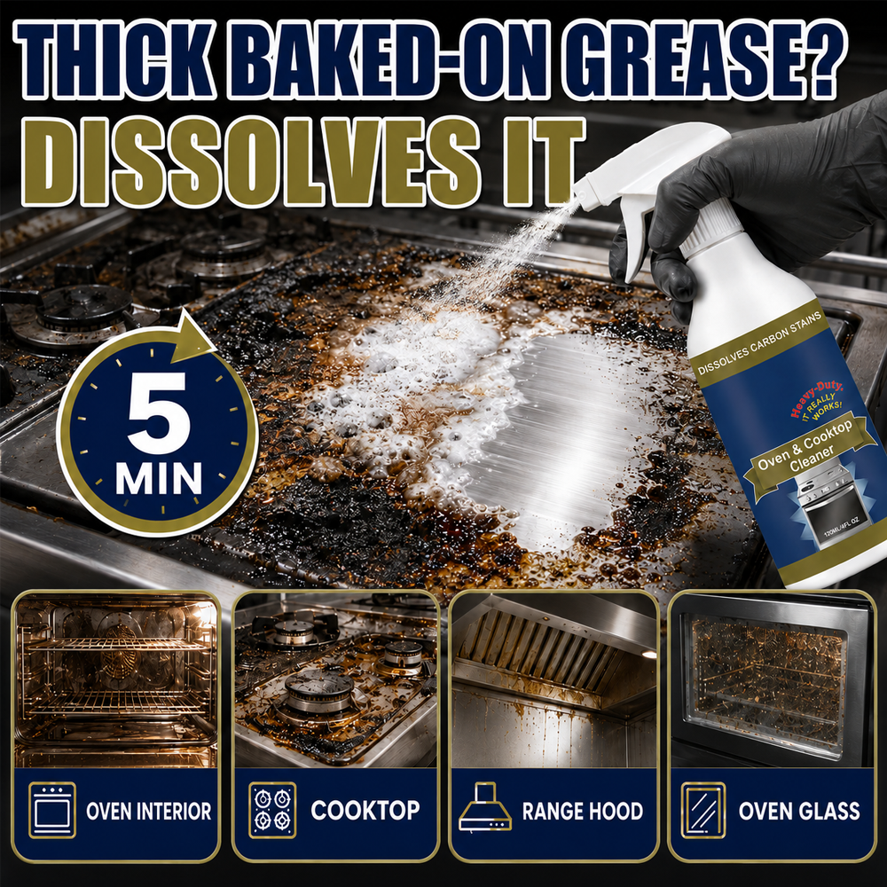 🥳2026 HOT SALE🥳🧼Heavy Duty Oven & Cooktop Cleaner Spray upsell