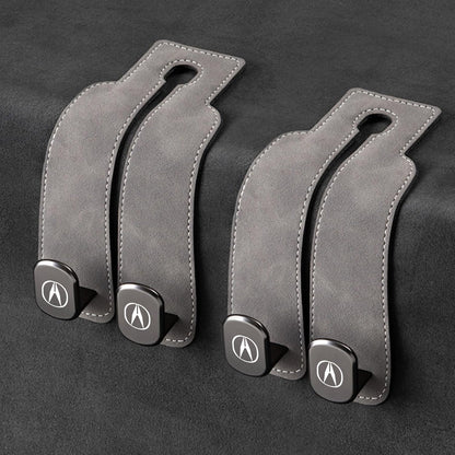 📢50% OFF🚗 Eptchn Car Headrest Hooks 👜| Universal, Heavy-Duty, Leather Wrapped, 2-Pack