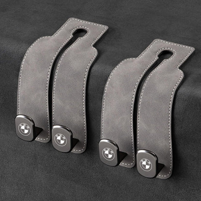 📢50% OFF🚗 Eptchn Car Headrest Hooks 👜| Universal, Heavy-Duty, Leather Wrapped, 2-Pack