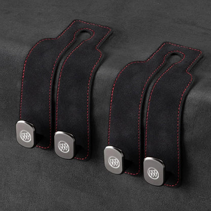 📢50% OFF🚗 Eptchn Car Headrest Hooks 👜| Universal, Heavy-Duty, Leather Wrapped, 2-Pack