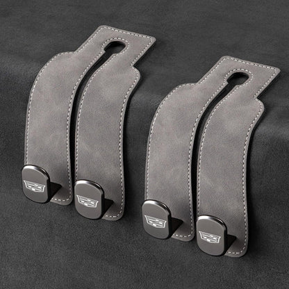📢50% OFF🚗 Eptchn Car Headrest Hooks 👜| Universal, Heavy-Duty, Leather Wrapped, 2-Pack