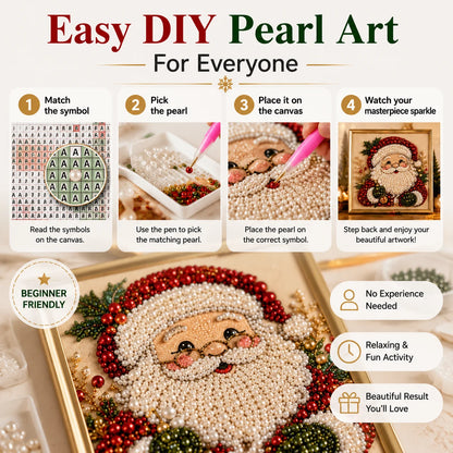 upsell 🎨💎Zero-Skill Needed | 3D DIY Christmas Pearl Art Kit