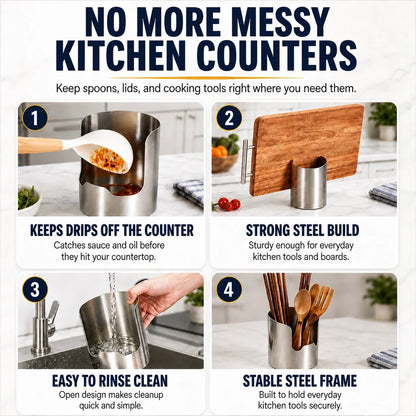 🔥50% OFF Today🍽️ Premium Stainless Steel Kitchen Counter Organizer upsell