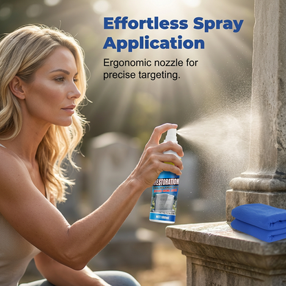 ⏰BUY 2 GET 1 FREE!🎁Headstone Cleaning & Restoration Spray – Remove Stains Instantly