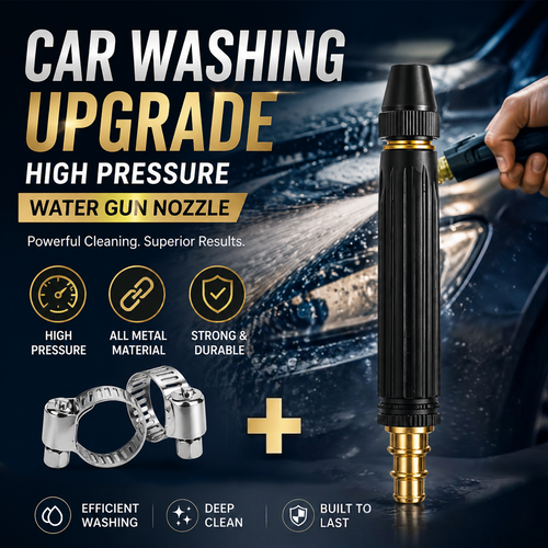60% OFF🔥 High Pressure Water Nozzle 💧✨Multi-Purpose for Car, Garden & Household Cleaning (Copy)