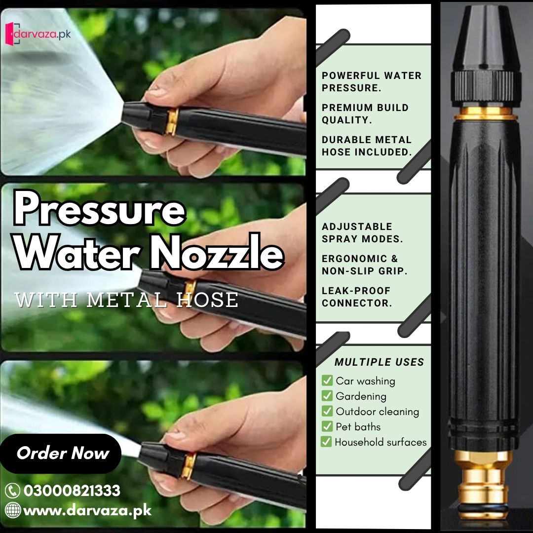 60% OFF🔥 High Pressure Water Nozzle 💧✨Multi-Purpose for Car, Garden & Household Cleaning (Copy)