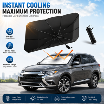 ⏰🔥LIMITED TIME 50% OFF!🔥50K+ SOLD! 2026 Upgraded Car Windshield Sun Shade Umbrella