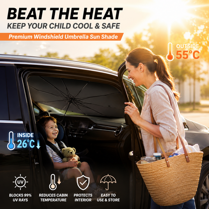 ⏰🔥LIMITED TIME 50% OFF!🔥50K+ SOLD! 2026 Upgraded Car Windshield Sun Shade Umbrella