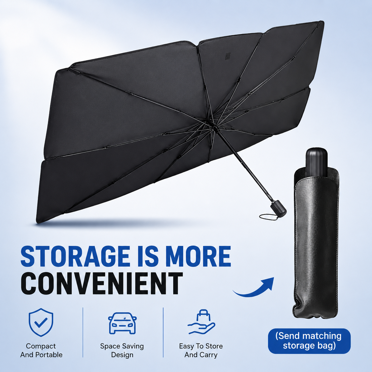 ⏰🔥LIMITED TIME 50% OFF!🔥50K+ SOLD! 2026 Upgraded Car Windshield Sun Shade Umbrella