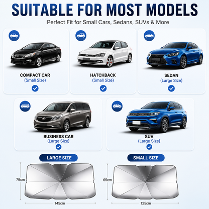 ⏰🔥LIMITED TIME 50% OFF!🔥50K+ SOLD! 2026 Upgraded Car Windshield Sun Shade Umbrella