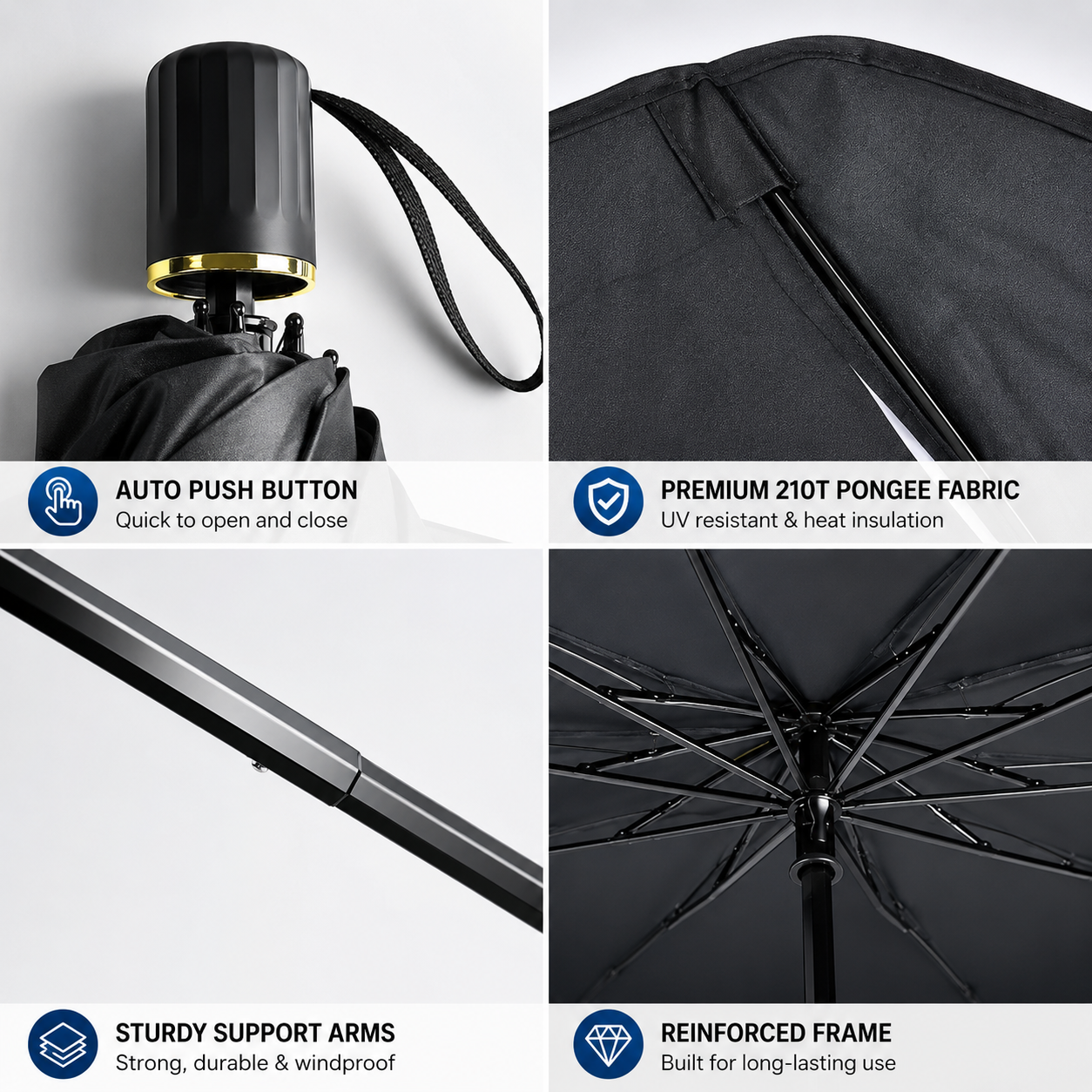 ⏰🔥LIMITED TIME 50% OFF!🔥50K+ SOLD! 2026 Upgraded Car Windshield Sun Shade Umbrella