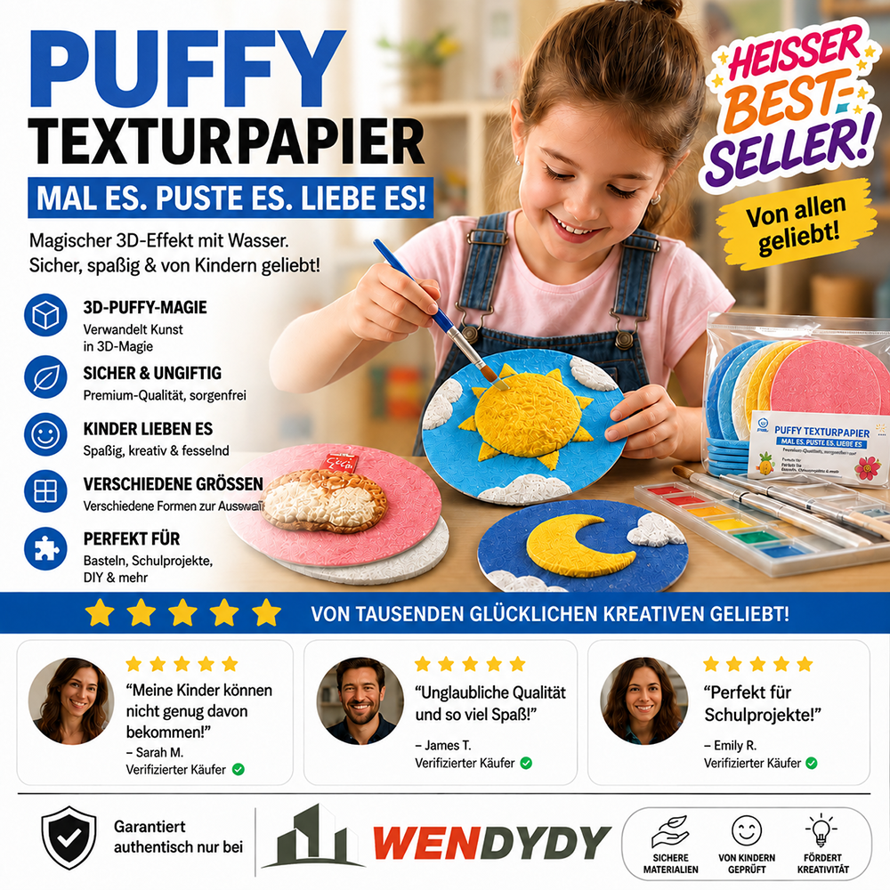 60% Off ✨ Magic 3D Puff Paper – Draw, Add Water & Watch Your Art Come Alive! 🎨💦