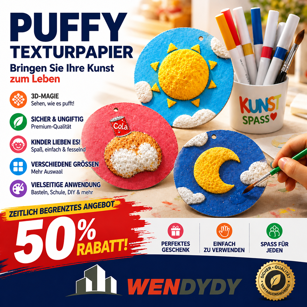 60% Off ✨ Magic 3D Puff Paper – Draw, Add Water & Watch Your Art Come Alive! 🎨💦