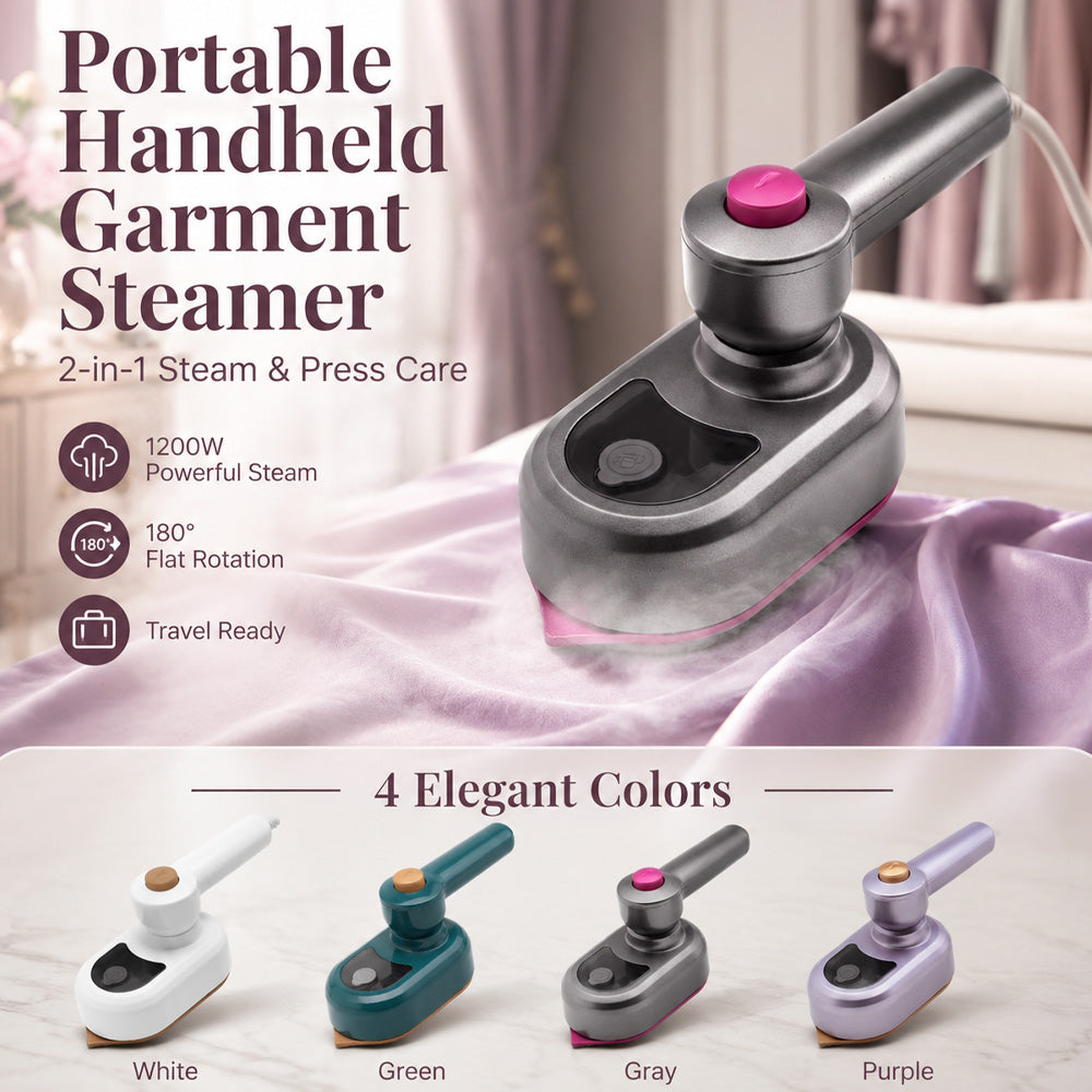 💨💞2026 HOT SALE 50% OFF! 🧺Garment Steamer for Clothes Portable Travel Clothing Steamer Iron