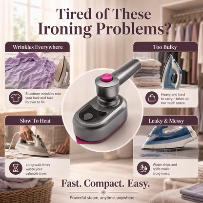 💨💞2026 HOT SALE 50% OFF! 🧺Garment Steamer for Clothes Portable Travel Clothing Steamer Iron