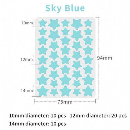 Devareon® 2-in-1 Microneedle & Hydrocolloid Star Patch 🌟 | Acne, Blackheads, Skin Tags & Raised Blemishes Remover 💫 | 6 Colors Pimple Patch for Face & Neck 🌸 | Invisible Star Zit Stickers ✨