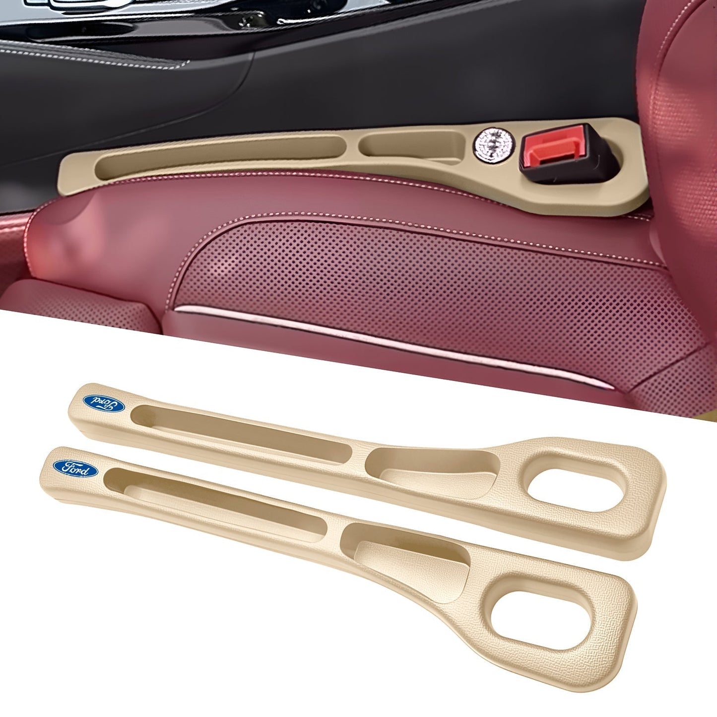 📢50% Rabatt 🚗Stop Losing Your Phone Between Car Seats💺🌟Universal Seat-Gap Filler • Double-Slot Organizer🌟