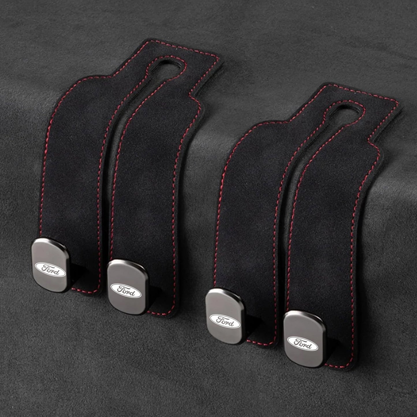 📢50% OFF🚗 Eptchn Car Headrest Hooks 👜| Universal, Heavy-Duty, Leather Wrapped, 2-Pack