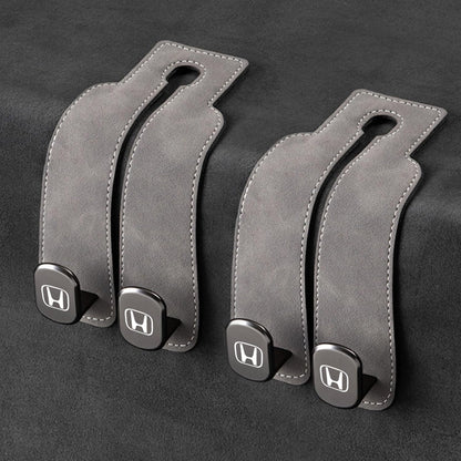 📢50% OFF🚗 Eptchn Car Headrest Hooks 👜| Universal, Heavy-Duty, Leather Wrapped, 2-Pack