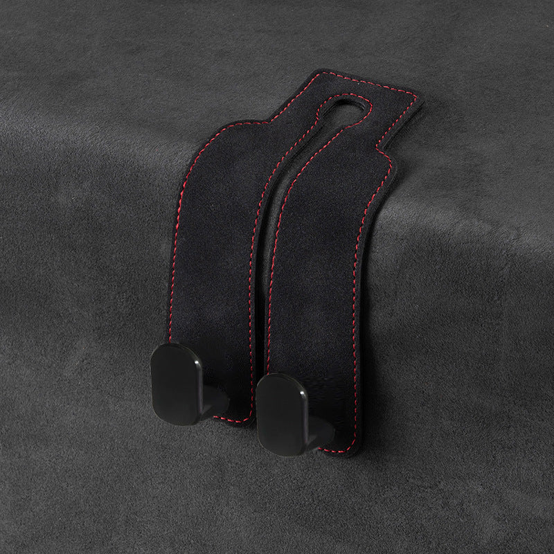 📢50% OFF🚗 Eptchn Car Headrest Hooks 👜| Universal, Heavy-Duty, Leather Wrapped, 2-Pack