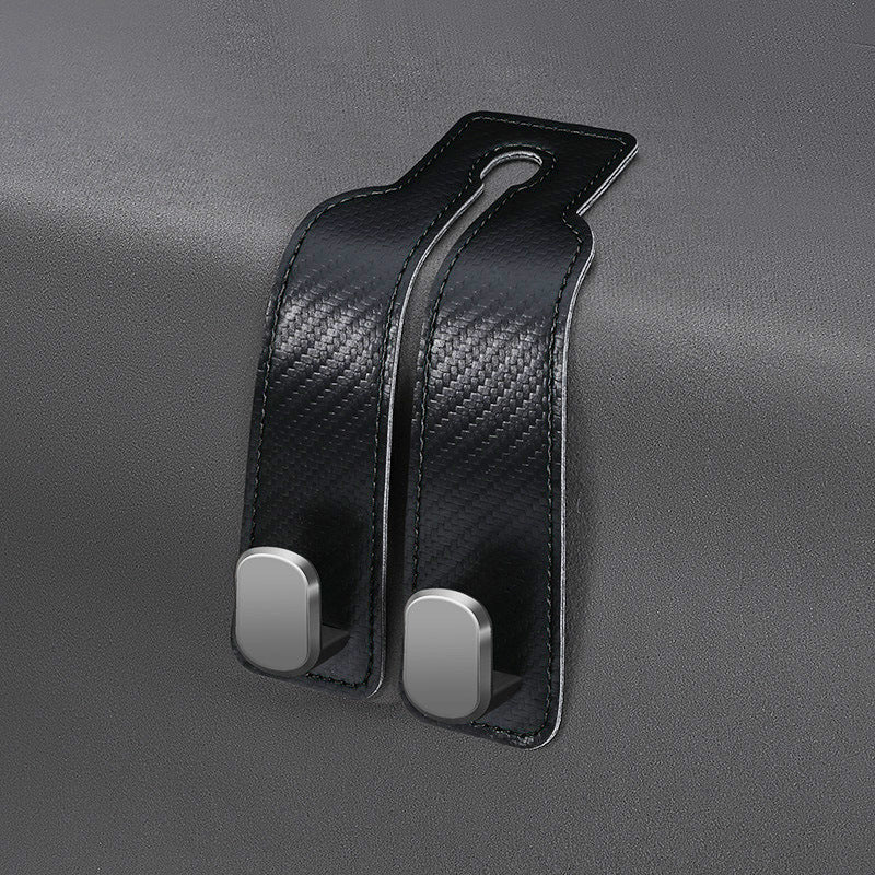 📢50% OFF🚗 Eptchn Car Headrest Hooks 👜| Universal, Heavy-Duty, Leather Wrapped, 2-Pack