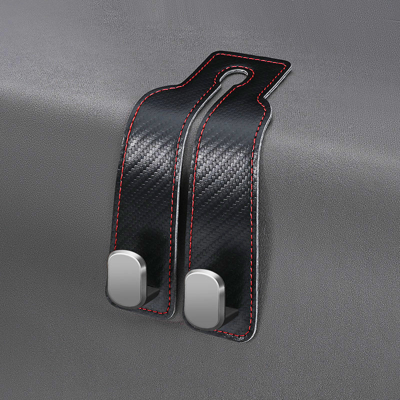 📢50% OFF🚗 Eptchn Car Headrest Hooks 👜| Universal, Heavy-Duty, Leather Wrapped, 2-Pack