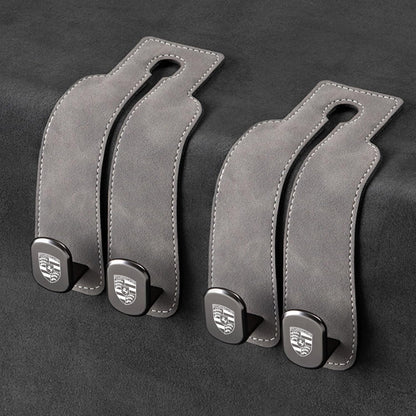 📢50% OFF🚗 Eptchn Car Headrest Hooks 👜| Universal, Heavy-Duty, Leather Wrapped, 2-Pack