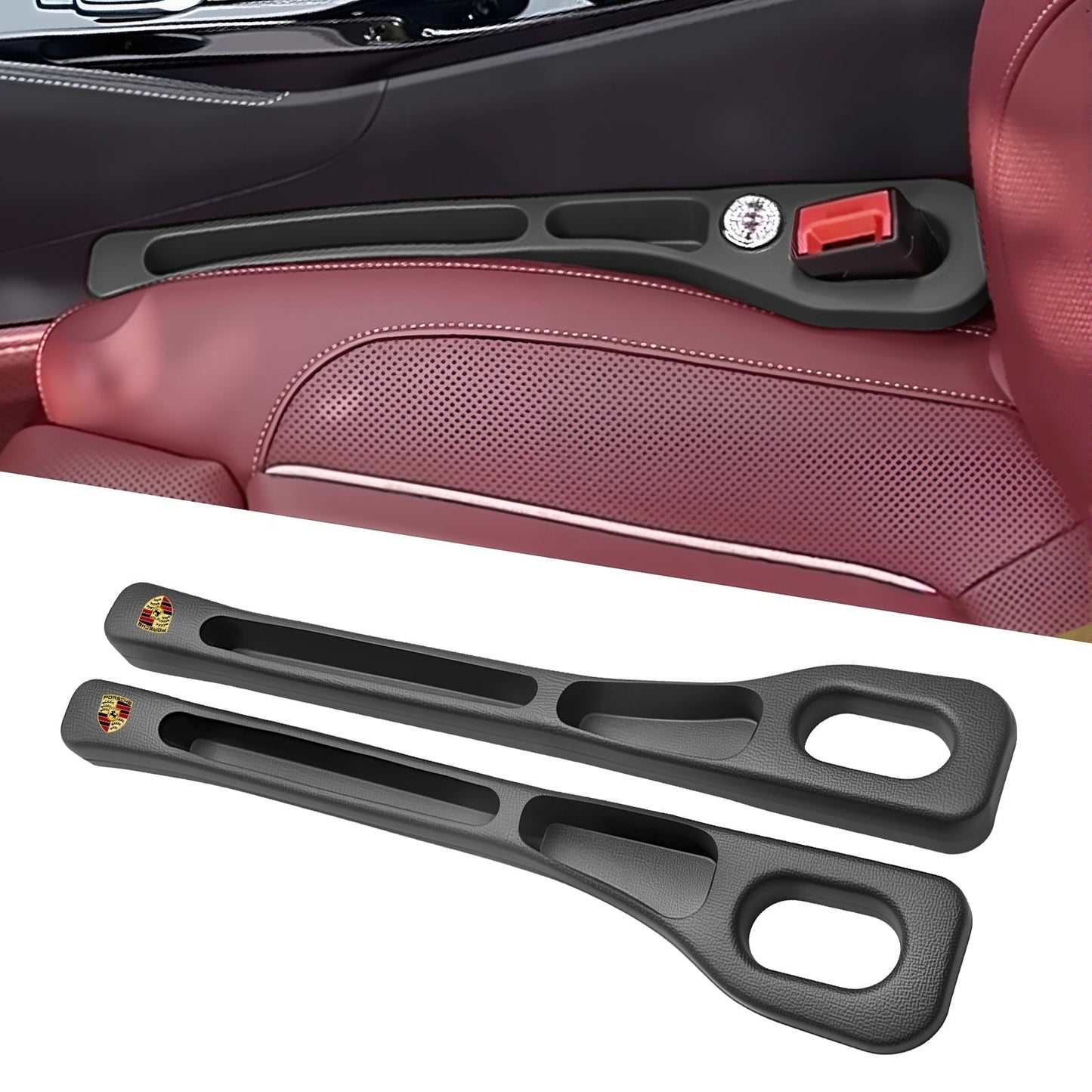 📢50% Rabatt 🚗Stop Losing Your Phone Between Car Seats💺🌟Universal Seat-Gap Filler • Double-Slot Organizer🌟