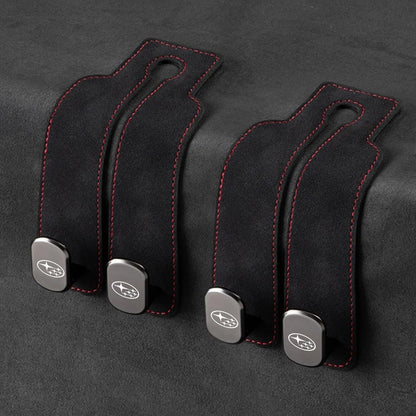 📢50% OFF🚗 Eptchn Car Headrest Hooks 👜| Universal, Heavy-Duty, Leather Wrapped, 2-Pack