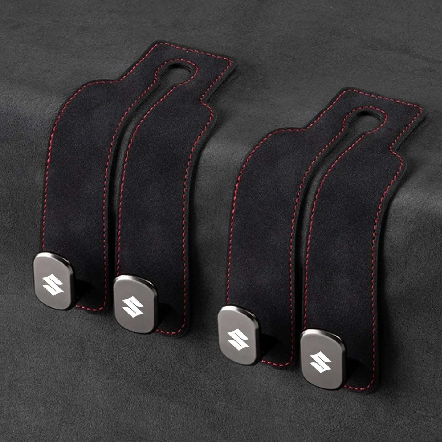 📢50% OFF🚗 Eptchn Car Headrest Hooks 👜| Universal, Heavy-Duty, Leather Wrapped, 2-Pack