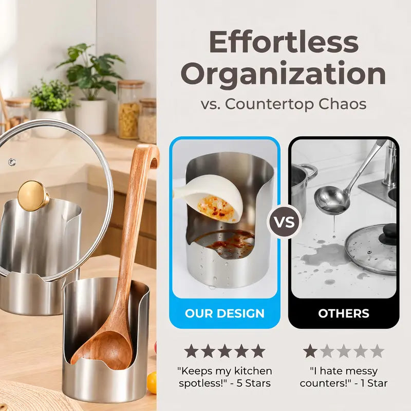 🔥50% OFF Today🍽️ Premium Stainless Steel Kitchen Counter Organizer upsell