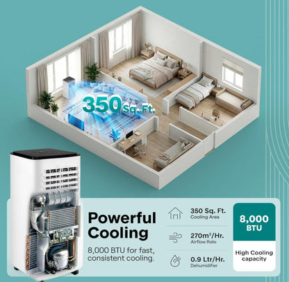 upsell 🌬️Portable 3-in-1 Quiet Fan Air Conditioner ✅ Factory Direct Sales⌛Limited Quantity💥Best Price