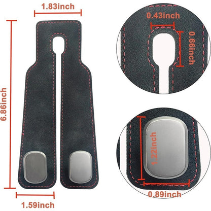 📢50% OFF🚗 Eptchn Car Headrest Hooks 👜| Universal, Heavy-Duty, Leather Wrapped, 2-Pack